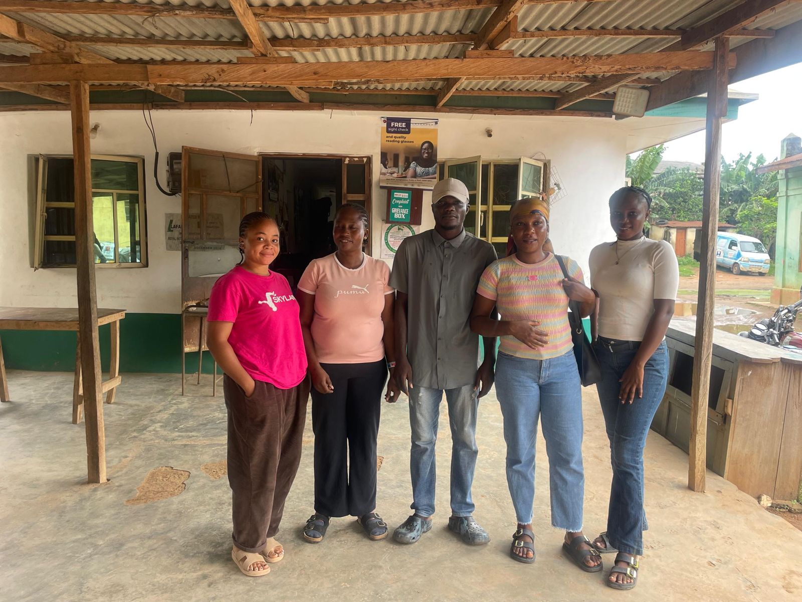 A household listing team in Ogun State on the first day of data collection. Photo: Hanovia.